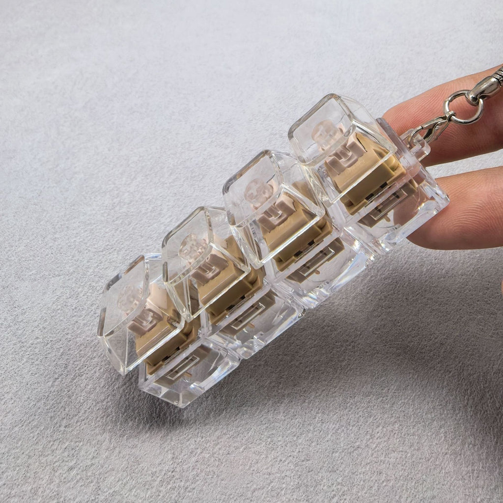 Stress Relief Mini Keyboard Keychain