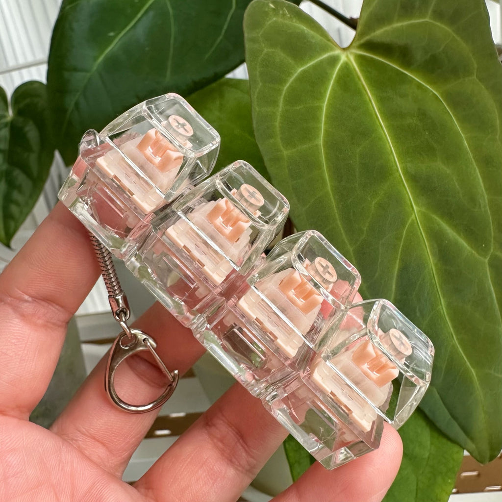 Stress Relief Mini Keyboard Keychain