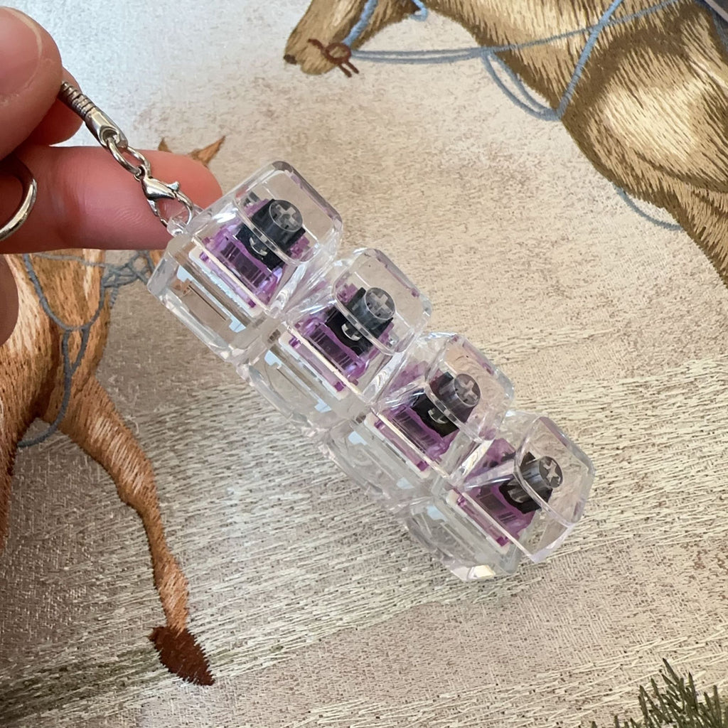 Stress Relief Mini Keyboard Keychain